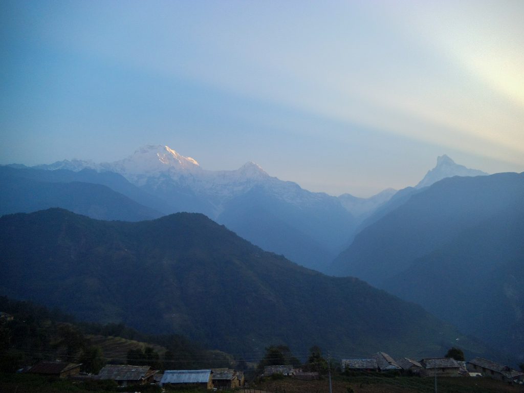 The 4 Anapurna's before sunrise