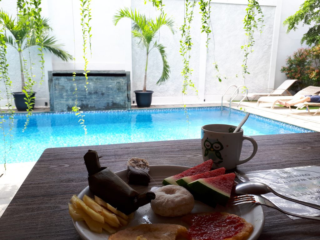 Breakfast at Otu hostel