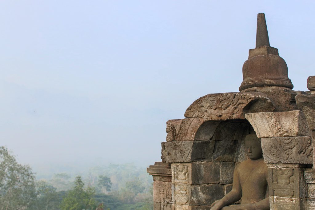 Borobudur just after sunrise